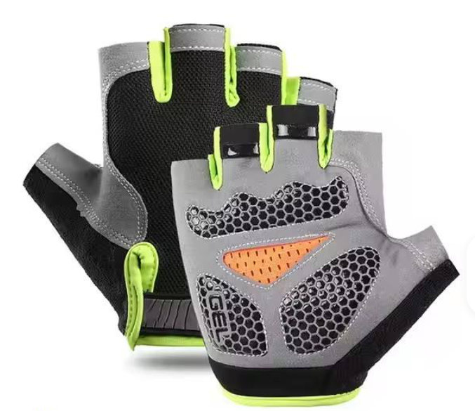 Gants de Sport Demi-Doigts – Antidérapants & Respirants en Maille | Spécial Musculation & Fitness