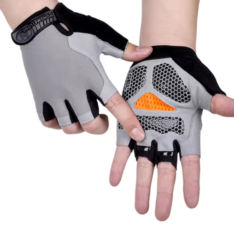Gants de Sport Demi-Doigts – Antidérapants & Respirants en Maille | Spécial Musculation & Fitness