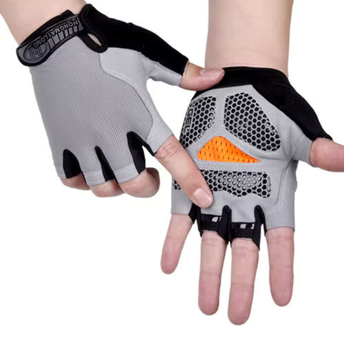 Gants de Sport Demi-Doigts – Antidérapants & Respirants en Maille | Spécial Musculation & Fitness