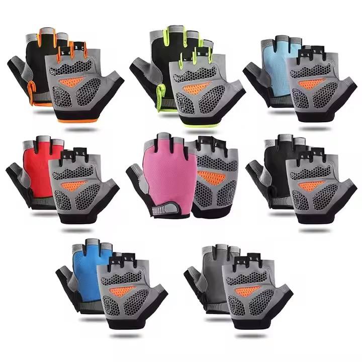 Gants de Sport Demi-Doigts – Antidérapants & Respirants en Maille | Spécial Musculation & Fitness